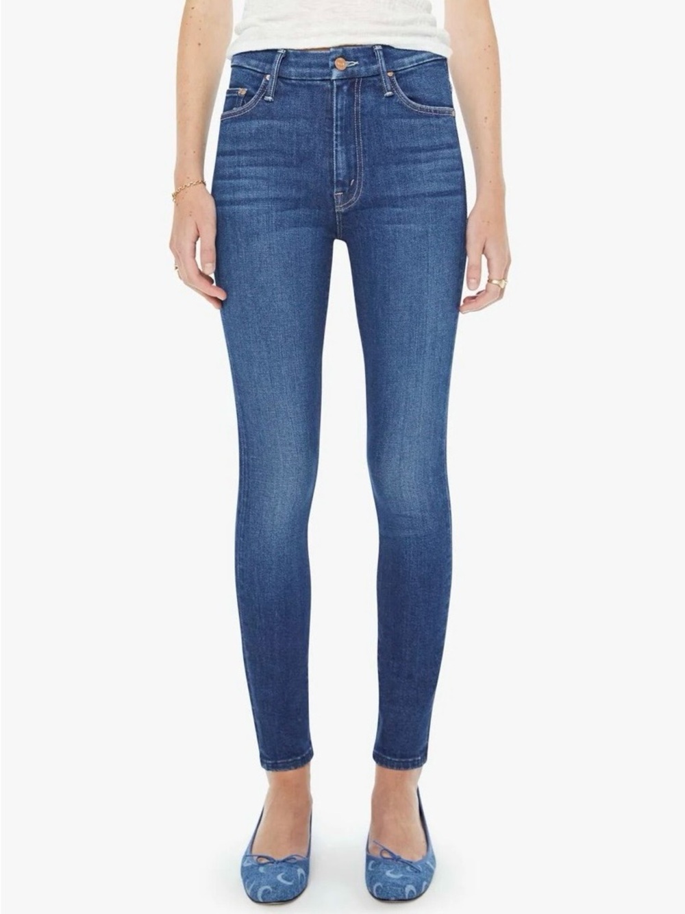 MOTHER HIGH WAISTED LOOKER ANKLE